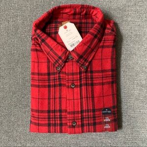 St. John’s Bay red and black plaid flannel sz XXL